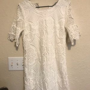 White lace dress